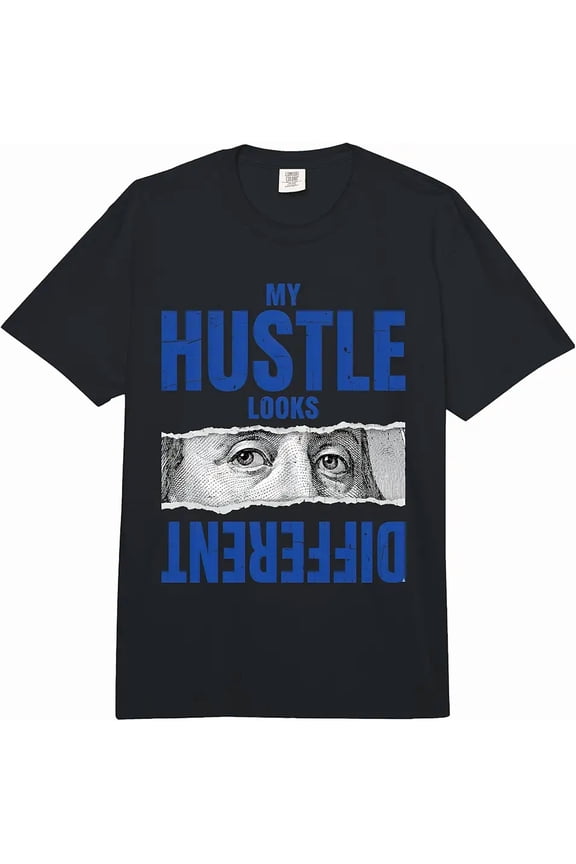 Men's Graphic My Hustle Different Eye Design T-Shirt