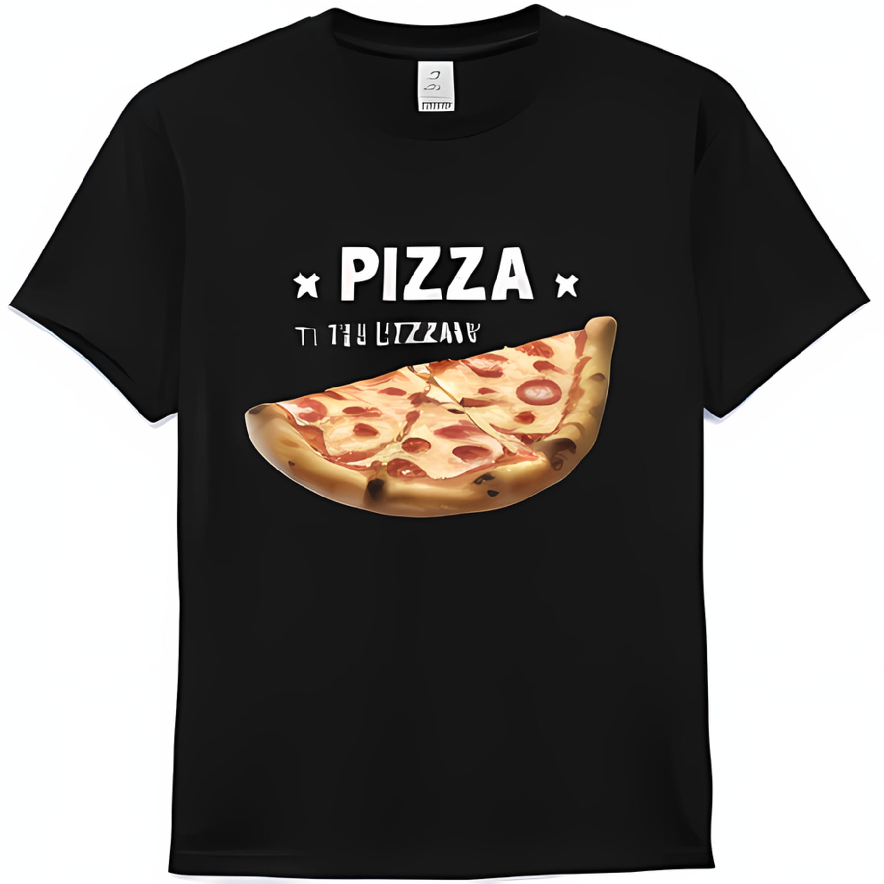 Men's Graphic Pizza Slice T-Shirt Ultra realistic Design with crisp ...