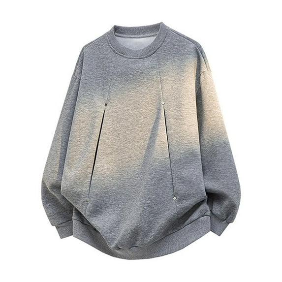 Men's Graphic Pullover Sweatshirt Printed Design Long Sleeve Round Neck Casual Top
