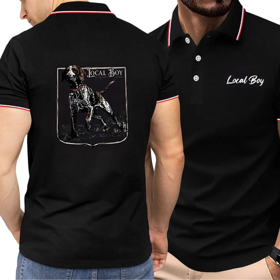 Men's Graphic Shirts Short Sleeve Casual Button Down Polo Shirt Summer Beach Vacation Shirts Black A XL