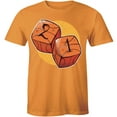 thumbnail image 1 of Men's Graphic Square Basketball Short Sleeve for Men 1 2 Dice Game T-Shirt, 1 of 4
