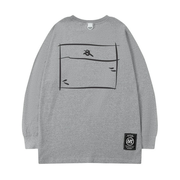 Men's Graphic Sweatshirt Crew Neck Long Sleeve Casual Loose Pullover Tops Women's Oversized Sweatshirts A57