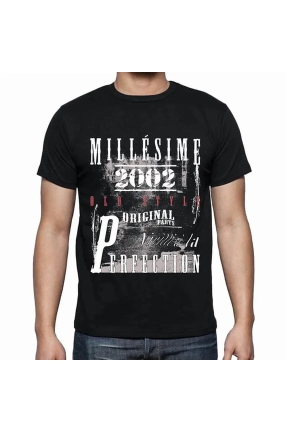 Men's Graphic T-Shirt Aged to Perfection 2002 Vintage – Vieilli à la Perfection