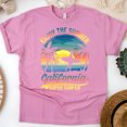 thumbnail image 1 of Men's Graphic T-Shirt California Super Surfer Tropical Beach Tee, Azalea, Size 3XL, 1 of 6