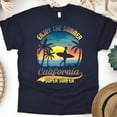 thumbnail image 1 of Men's Graphic T-Shirt California Super Surfer Tropical Beach Tee, Navy, Size S, 1 of 6