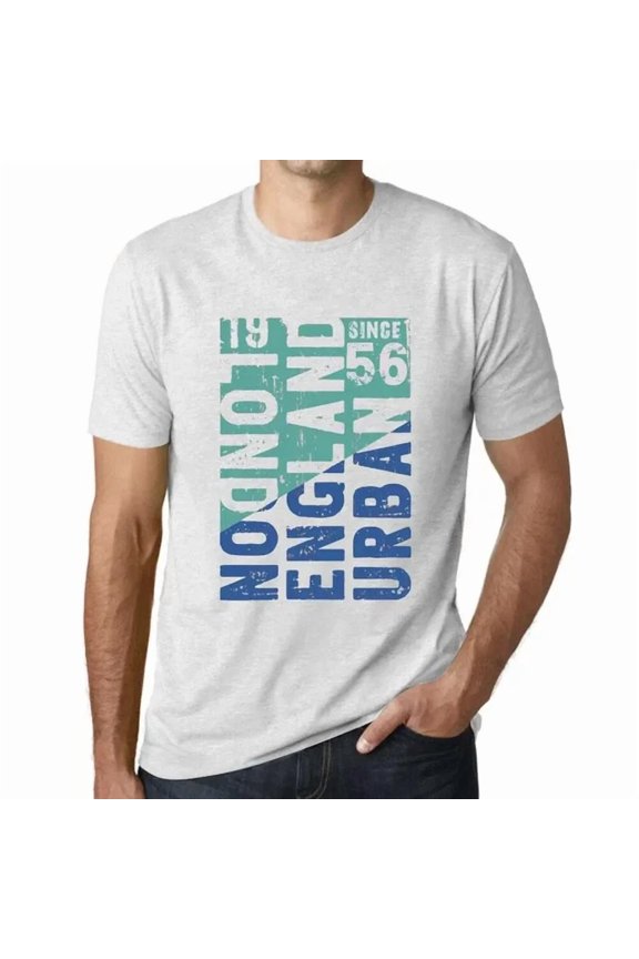 Men's Graphic T-Shirt London England Urban Since 56 68th Birthday Anniversary 68