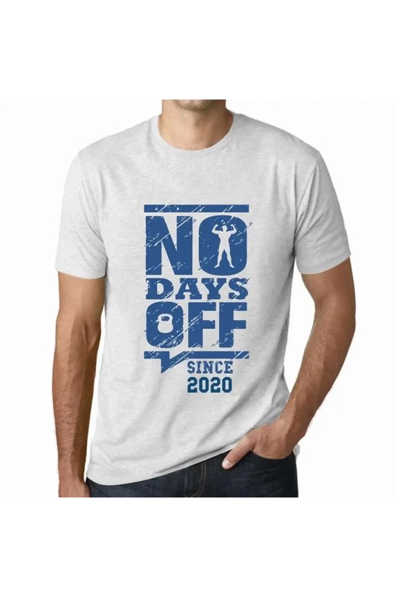 Men's Graphic T-Shirt No Days Off Since 2020 4th Birthday Anniversary 4 Year Old