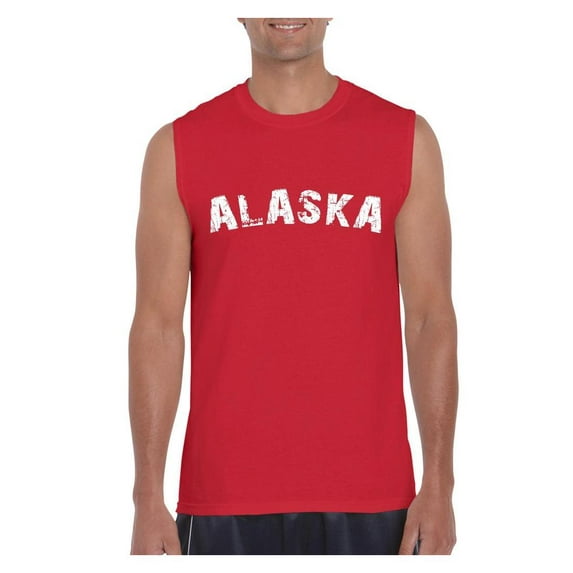 Men's Graphic T-Shirt Sleeveless - Alaska