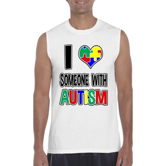 Men's Graphic T-Shirt Sleeveless - Autism Awareness