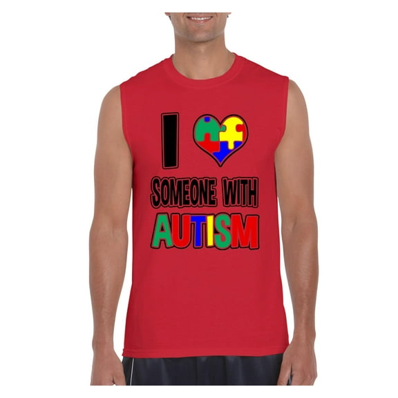IWPF - Men's Graphic T-Shirt Sleeveless - Autism Awareness