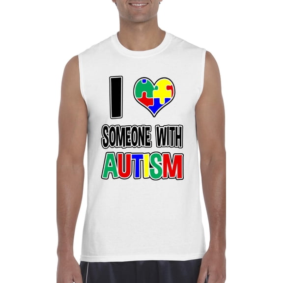 Men's Graphic T-Shirt Sleeveless - Autism Awareness