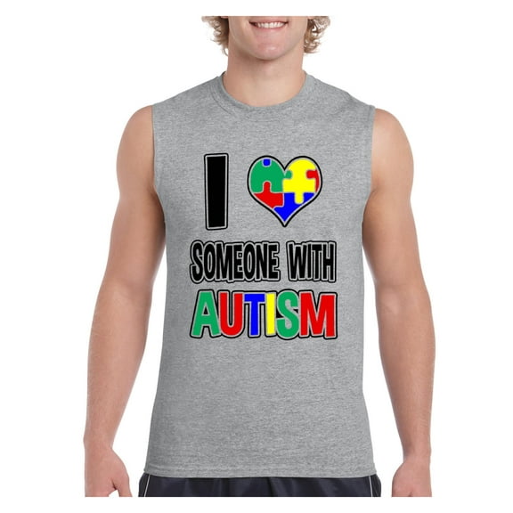 Men's Graphic T-Shirt Sleeveless - Autism Awareness
