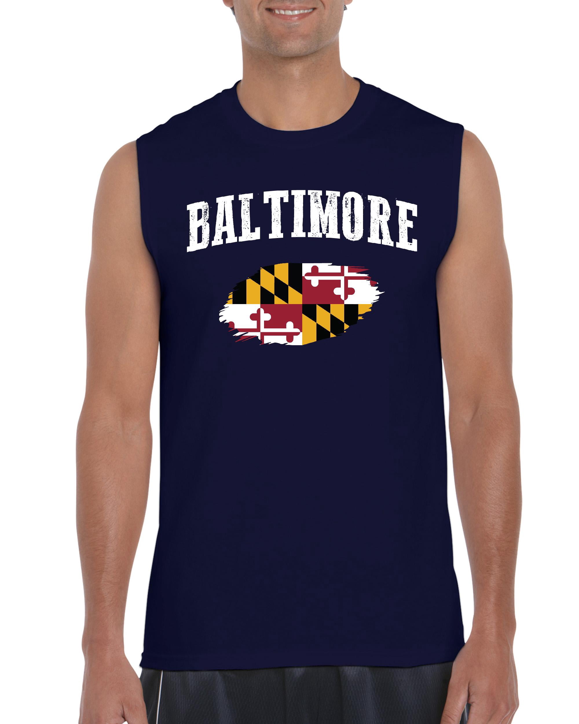 Men's Graphic T-Shirt Sleeveless - Baltimore - Walmart.com