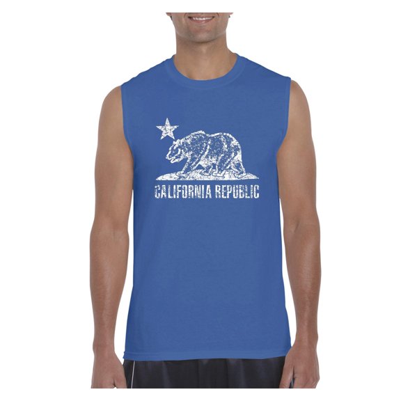 Men's Graphic T-Shirt Sleeveless - California Bear
