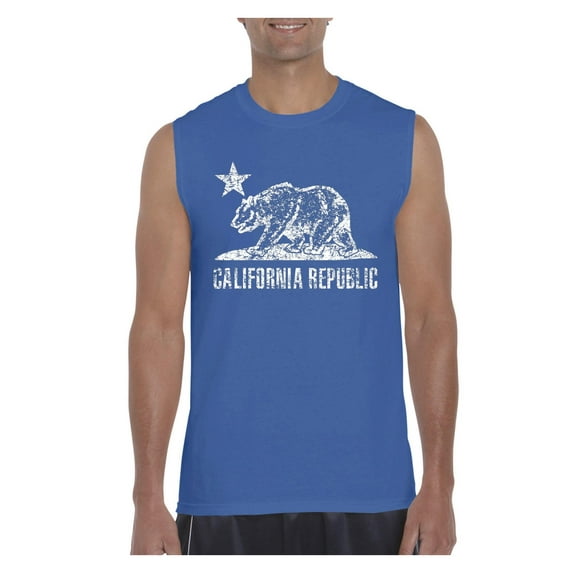 Men's Graphic T-Shirt Sleeveless - California Cali