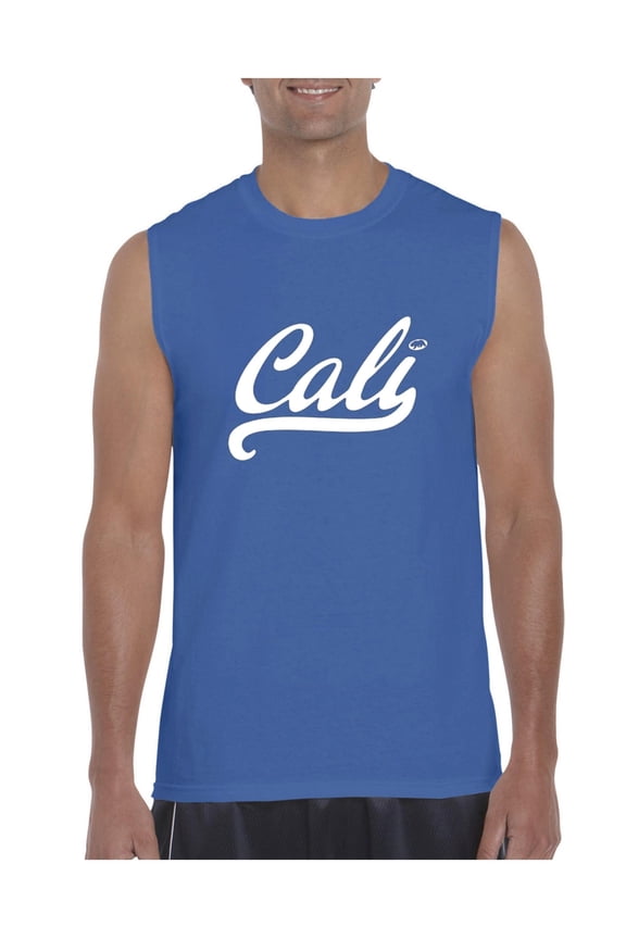 Men's Graphic T-Shirt Sleeveless - California Cali