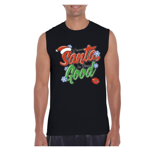Men's Graphic T-Shirt Sleeveless - Christmas Dear Santa