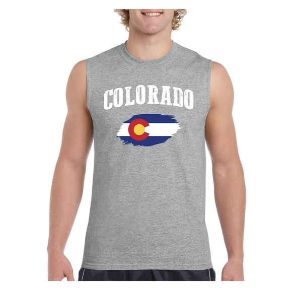 Men's Graphic T-Shirt Sleeveless - Colorado Flag