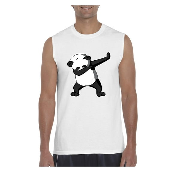 Men's Graphic T-Shirt Sleeveless - Dancing Panda