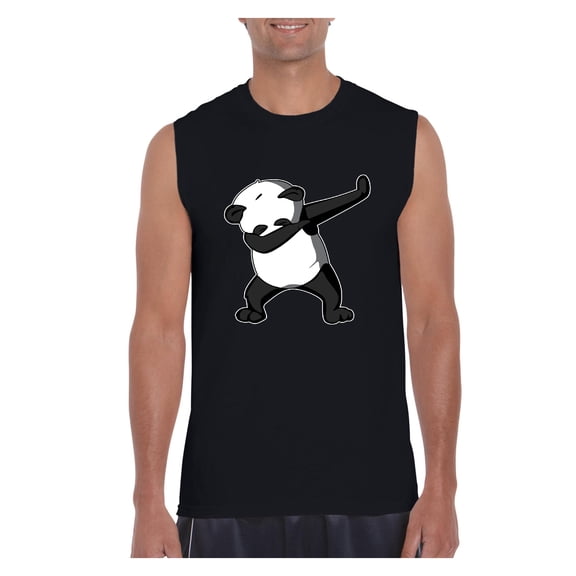 Men's Graphic T-Shirt Sleeveless - Dancing Panda