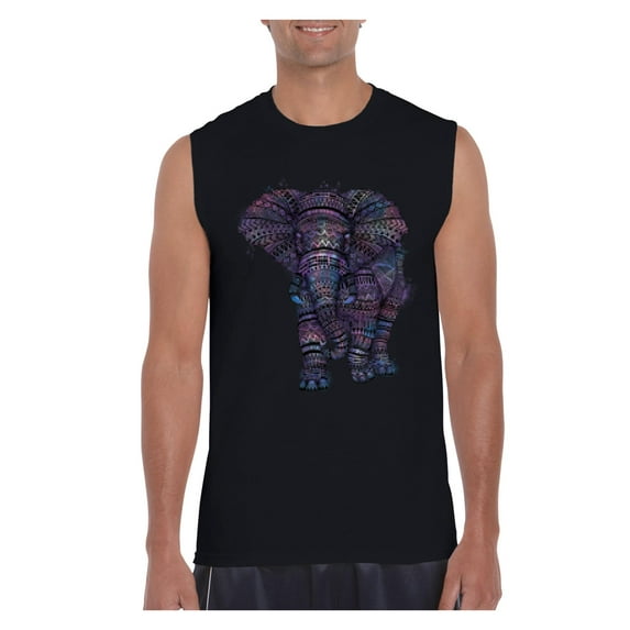 IWPF - Men's Graphic T-Shirt Sleeveless - Elephant