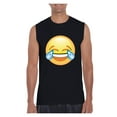 thumbnail image 1 of Men's Graphic T-Shirt Sleeveless - Emoji Laughing Tears, 1 of 5