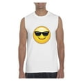 thumbnail image 1 of Men's Graphic T-Shirt Sleeveless - Emoji with Sunglasses, 1 of 5