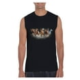 thumbnail image 1 of Men's Graphic T-Shirt Sleeveless - Horses Herd, 1 of 5