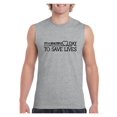 thumbnail image 1 of Men's Graphic T-Shirt Sleeveless - It`s a Beautiful Day to Save Lives, 1 of 5