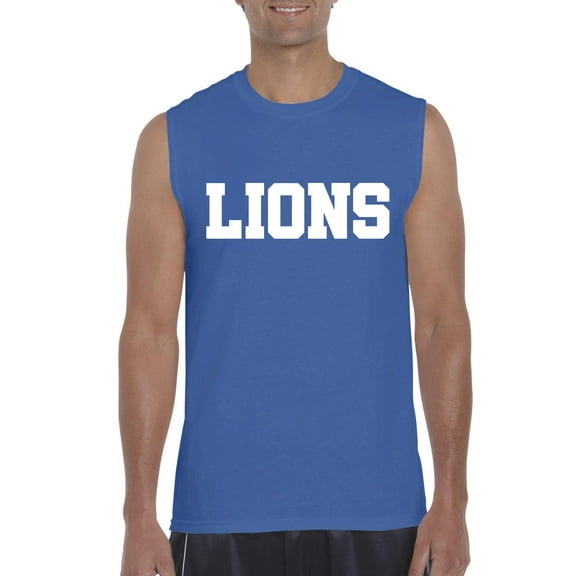 Men's Graphic T-Shirt Sleeveless - Lions