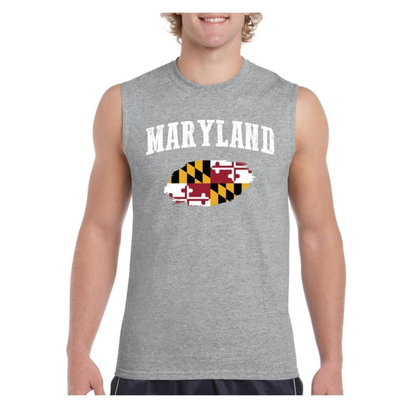 Men's Graphic T-Shirt Sleeveless - Maryland Flag