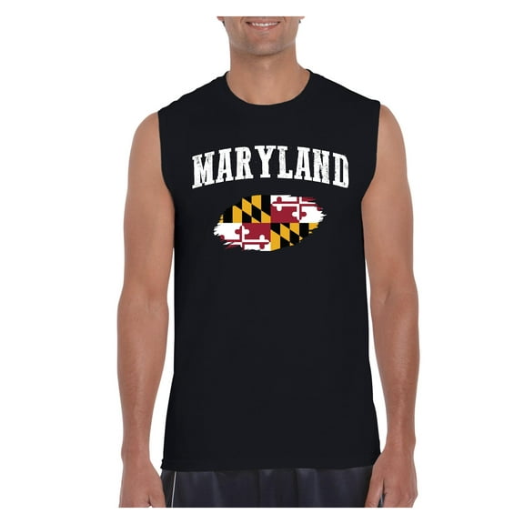 Men's Graphic T-Shirt Sleeveless - Maryland Flag