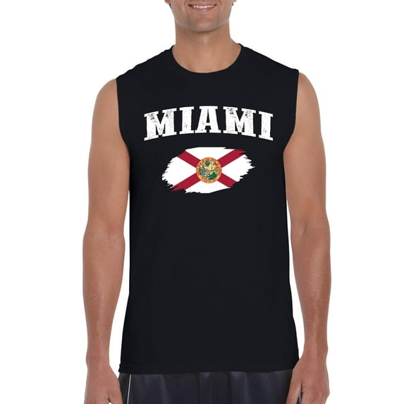 Men's Graphic T-Shirt Sleeveless - Miami