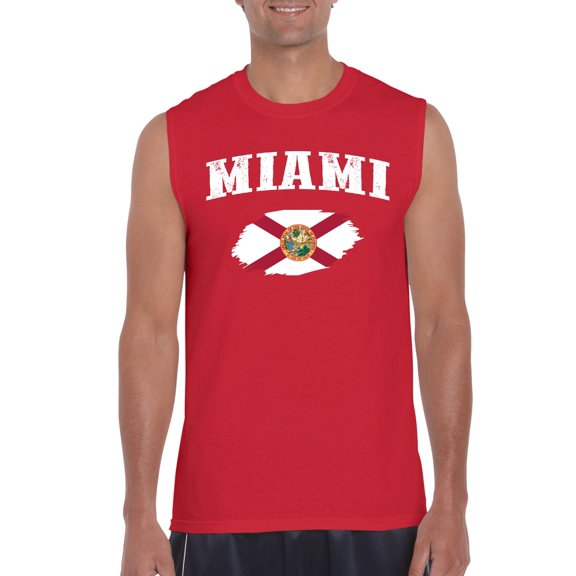 Men's Graphic T-Shirt Sleeveless - Miami