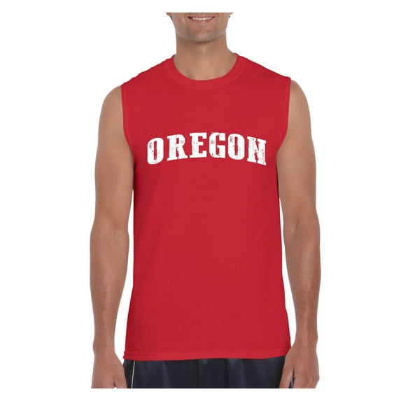 Men's Graphic T-Shirt Sleeveless - Oregon