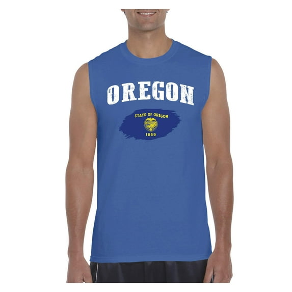 Men's Graphic T-Shirt Sleeveless - Oregon