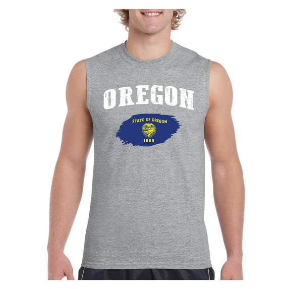 Men's Graphic T-Shirt Sleeveless - Oregon