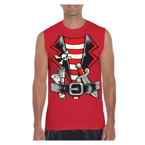 Men's Graphic T-Shirt Sleeveless - Pirate Costume
