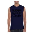thumbnail image 1 of Men's Graphic T-Shirt Sleeveless - Running Late is My Cardio, 1 of 5