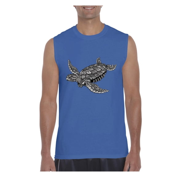 Men's Graphic T-Shirt Sleeveless - Sea Turtle Hawaii
