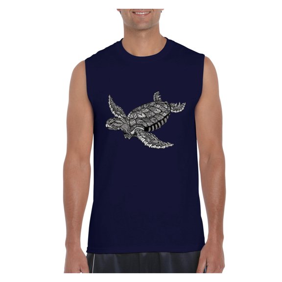 IWPF - Men's Graphic T-Shirt Sleeveless - Sea Turtle Hawaii