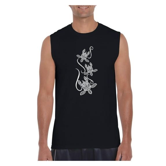 Men's Graphic T-Shirt Sleeveless - Sea Turtles Hawaii