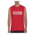 thumbnail image 1 of Men's Graphic T-Shirt Sleeveless - Soccer Balls, 1 of 3