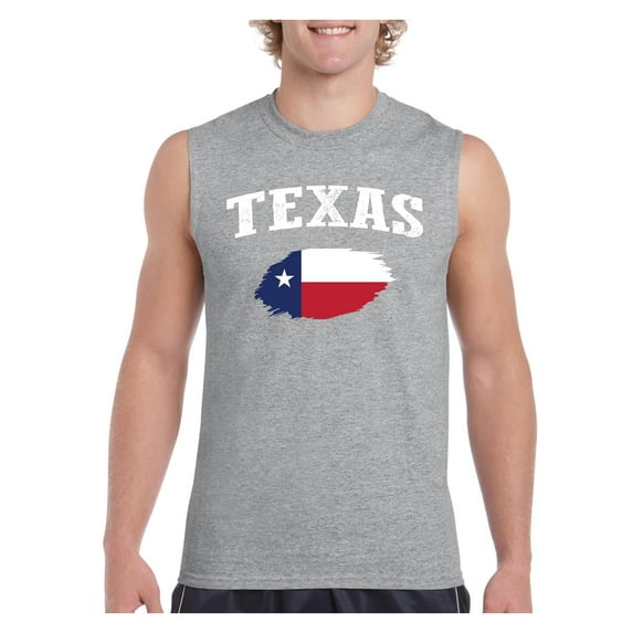 Men's Graphic T-Shirt Sleeveless - Texas Flag