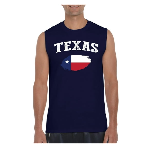 Men's Graphic T-Shirt Sleeveless - Texas Flag