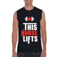 thumbnail image 1 of Men's Graphic T-Shirt Sleeveless - This Nurse Lifts, 1 of 5