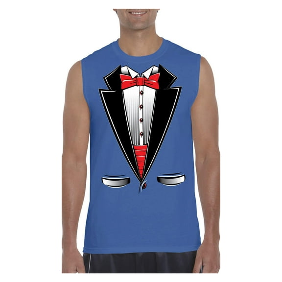 Men's Graphic T-Shirt Sleeveless - Tuxedo Prom Costume