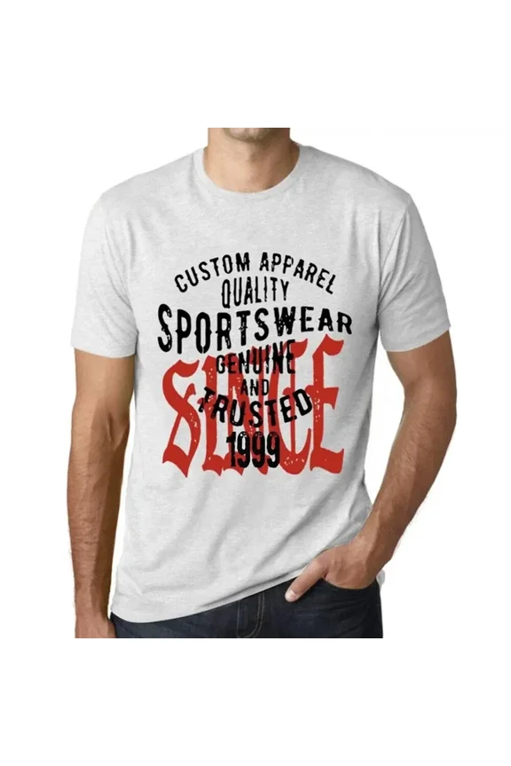 Men's Graphic T-Shirt Sportswear Genuine and Trusted Since 1999 25th Birthday