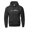 thumbnail image 1 of Men Autumn Long Sleeve Hooded Sweatshirt Casual Printed Fleece Top Sportswear, 1 of 4