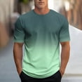 thumbnail image 1 of Men's Graphic T-Shirts, Casual Short Sleeve Blend Tee with Print, Breathable Sport Shirt for Activewear and Daily Wear, 1 of 5